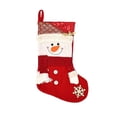 thumbnail image 2 of Large Christmas Stockings, Vintage Plush Snowman Christmas Stocking with Sturdy Hanging Loop, Christmas Decorations for Fireplaces Wall Door Xmas Tree Decor by XSAOP, 2 of 8