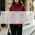 thumbnail image 3 of Miqool Women's Tweed Stand Collar Jacket Button Down Tie Waist Flare Long Sleeve Coat Trendy Casual Office Trench Coat, 3 of 7
