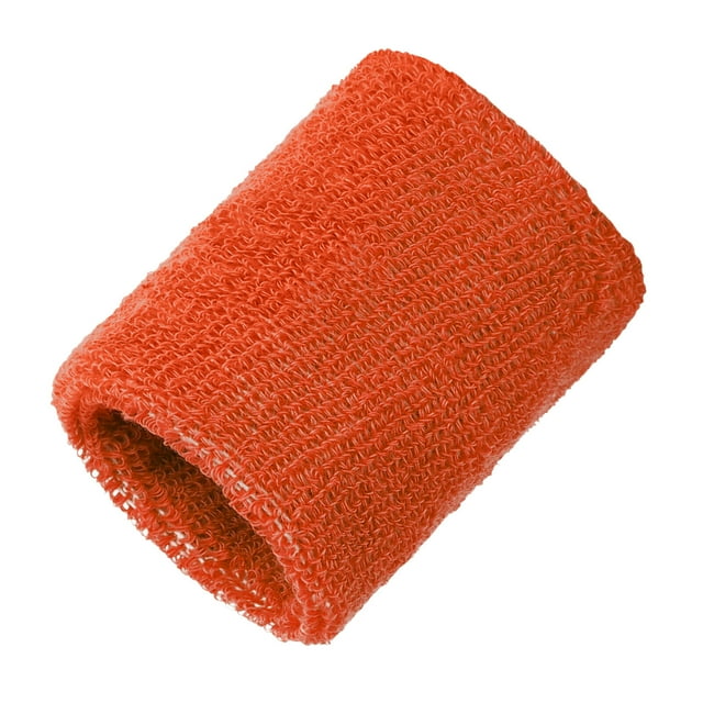 Eigraketly Muñequera deportiva que absorbe el sudor muñequera elástica unisex para niños adultos, naranja rojo Type1 NO1