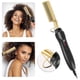 thumbnail image 1 of Plancha alisadora de pelo con peine caliente, plancha y rizador de cerámica 2 en 1 para cabello y barba, calentamiento rápido en 30 segundos, herramienta de peinado anti-quemaduras (Set 01), 1 of 5