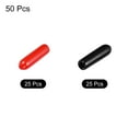 thumbnail image 3 of Unique Bargains 50pcs Rubber End Caps Cover Assortment 2.5mm Screw Thread Protector for Screw Bolt Black Red, 3 of 5
