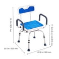 thumbnail image 3 of VEVOR Swivel Shower Chair 360 Degree,Adjustable Shower Seat with Armrests and Backrest for Inside Shower or Bathtub,Non-Slip Rotating Bathtub Chair Seat for Elderly Disabled Injured,400lbs Capacity, 3 of 9