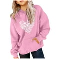 thumbnail image 2 of Camiseta de manga larga para niños, cuello redondo, color liso, ideal para niños y niñas, sudadera con capucha de poliéster., 2 of 6