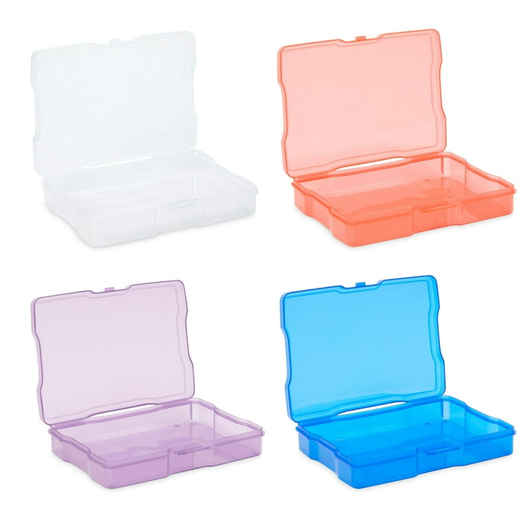 Rainbow Photo Storage Boxes for 4x6 Inch Pictures with 20 Blank