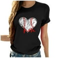 thumbnail image 1 of Birdeem Blouse T-Shirt à Manches Courtes Col Rond Imprimé Ample pour Femmes, 1 of 5
