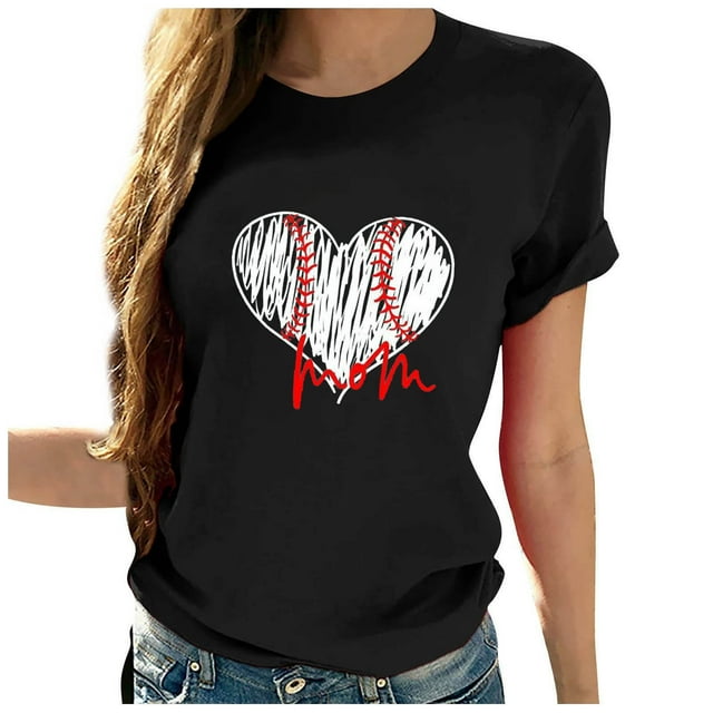Birdeem Blouse T-Shirt à Manches Courtes Col Rond Imprimé Ample pour Femmes