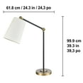 thumbnail image 2 of Glen Park Studio Lido Adjustable Table Lamp, Off-White, 39″X 6.5″, 2 of 4