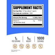 BulkSupplements Vitamin C Powder - Ascorbic Acid, Vitamin C Supplement - Gluten Free, 1kg (2.2 lbs)