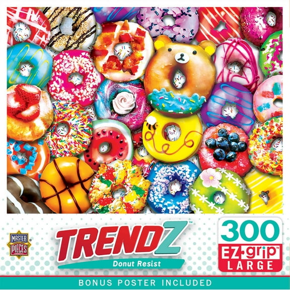 MasterPieces 300 Piece EZ Grip Jigsaw Puzzle - Donut Resist - 18"x24"