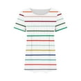 thumbnail image 5 of Drses Womens T Shirts Short Sleeve Pleated Dressy Casual Scooped Neck Summer Tops Blouses, 5 of 5