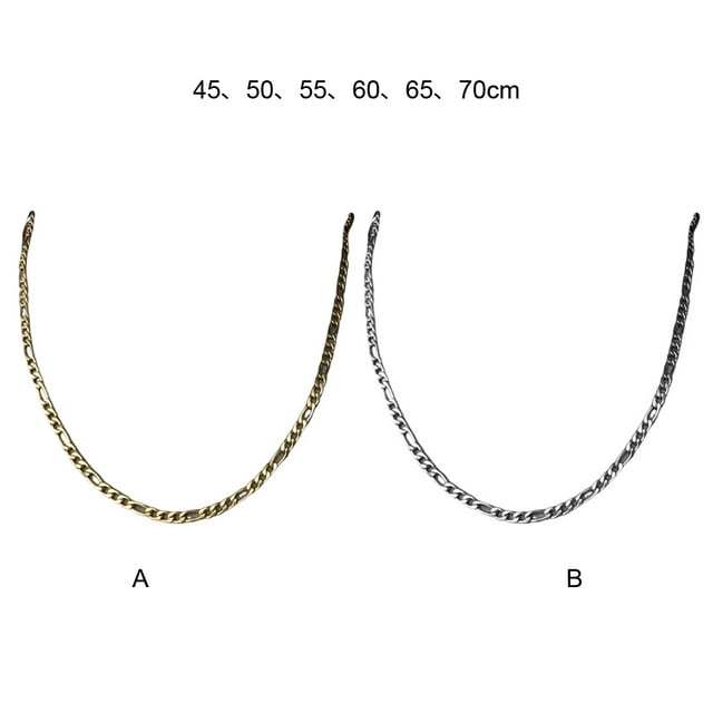 maskred Hip Hop Style Chain Necklace For Trendy And Unique Look Gifts Chain Necklaces silver 55cm 1Set