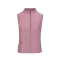thumbnail image 4 of Aricy Womens Quilted Vests Stand Collar Lightweight Sleeveless Fall Winter Coat Zip Up Quilted Padded Gilet Jacket Cardigan Zipper Waistcoat Outerwear with Pocket, 4 of 5
