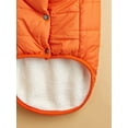 thumbnail image 3 of Zhuge Windproof Dog Winter Jacket Dog Coat Warm Dog Vest Cold Weather Pet Apparel with 2 Layers Fleece Lined for Small Medium Large Dogs (S, Orange), 3 of 4