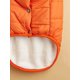 thumbnail image 3 of Zhuge Chaqueta de invierno cortavientos para perros: abrigo cálido de 2 capas con forro polar para perros pequeños, medianos y grandes | Chaleco para clima frío (3XL, naranja), 3 of 4