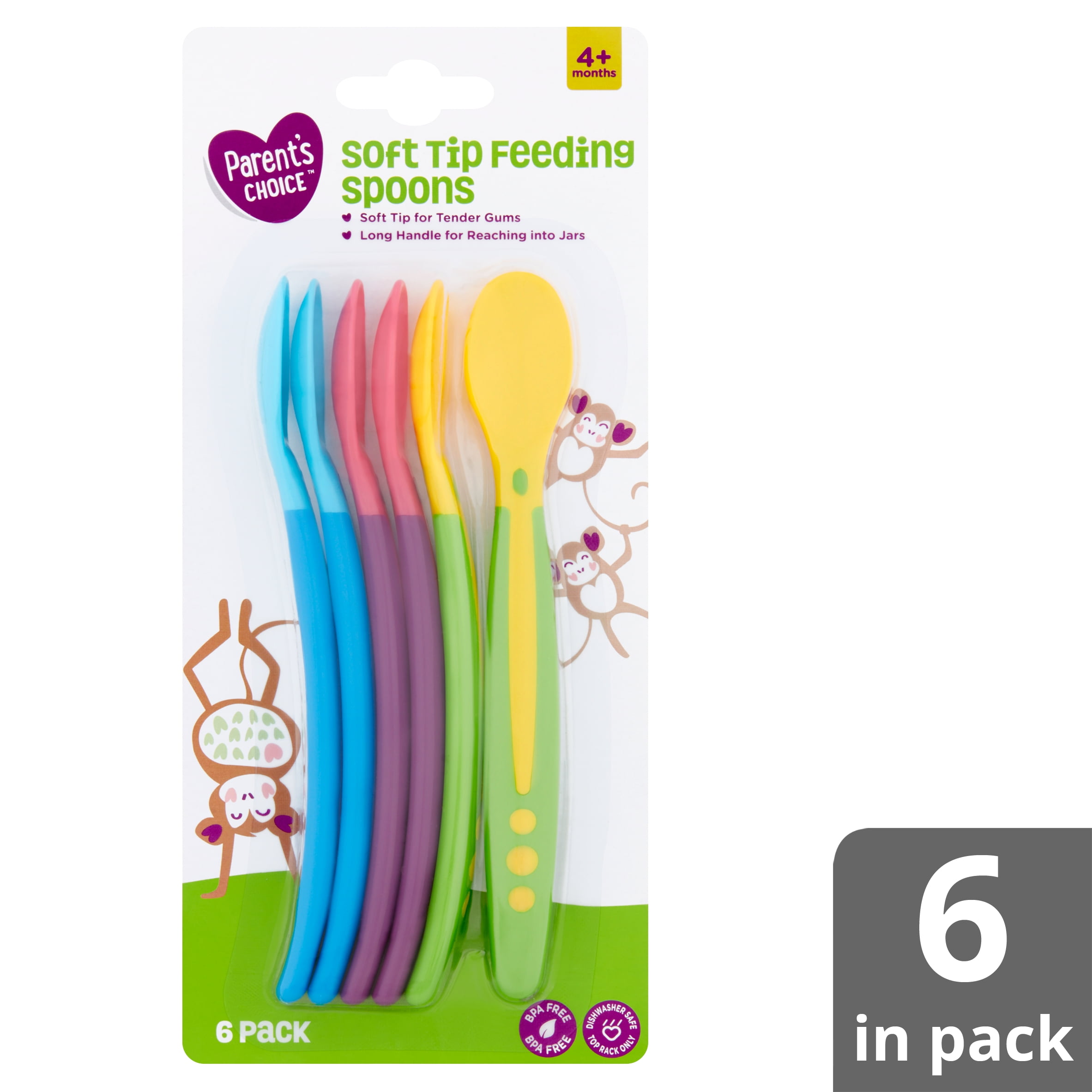 Top Care® For Feeding & Soothing For 6 Months & Older Spoons 3 Ct Peg, Feeding Necessities
