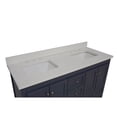 thumbnail image 6 of KBC Abbey 60" Solid Wood Double Bathroom Vanity w/ Quartz Stone in Marine Gray, 6 of 8