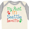 thumbnail image 4 of Inktastic My Aunt in Seattle Loves Me Boys or Girls Long Sleeve Baby Bodysuit, 4 of 5