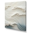 thumbnail image 2 of Designart "Papercut-Style Waves In White And Blue I" Coastal Waves Wall Art Living Room, 2 of 7