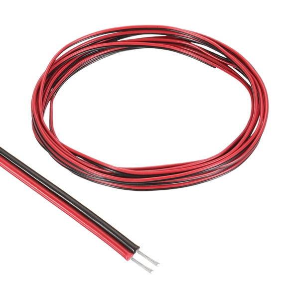 Uxcell 2Pins 28 Gauge Extension Cable Cord Wire 9.84ft 2 Conductor Tinned Copper Wire Flexible LED Strips Light Electrical Wire for Lamps Residential Wiring Car Circuit