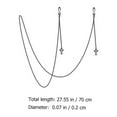 thumbnail image 2 of Hytrove 1Pack Eyeglass Chains for Men Retro Design Copper Prevent Falling Off for Banquet, 2 of 8