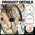 thumbnail image 3 of Uxcell 2 Pcs Llave de Reloj para Enrollar, Diámetro de Agujero de 3.8mm, Llaves de Reloj de Acero de 52mm de Largo para Reparación de Cadena de Alarma Mecánica, Tono Plateado, 3 of 6