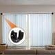 thumbnail image 5 of 2 Pieces Wall Mounted Clothes Rod Bracket, Curtain Rod Bracket, Shower Curtain Rod Socket for 1.26" Diameter Clothes Rod, 5 of 5