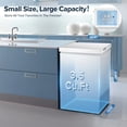 thumbnail image 2 of Auseo Mini Freezer Chest 3.5 cu ft, White Deep Freezer & Side Handle, Compact Freezer with 7 Gear Adjustable Temperature, Removable Storage Basket*2, Energy Saving, 2 of 9