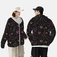 thumbnail image 4 of Kdxio Heart and Stars Print Women Men Sun Protection UPF 50+ Jackets Zip Up Long Sleeve Hoodie Hiking Lightweight with Pockets, 4 of 7