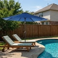 thumbnail image 3 of Aoodor Patio Umbrella Replacement Canopy for 10 ft 8 Ribs Table Umbrella, Outdoor Umbrella Replacement for Market Parasol, Royal Blue Canopy Only, 3 of 8