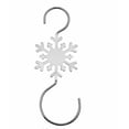 thumbnail image 1 of Ganchos de Pared con Forma de Copo de Nieve Navideños, Paquete de 10 Ganchos Metálicos En Forma de S | Ideales para Decorar El Árbol de Navidad, 1 of 1