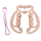thumbnail image 5 of Rodillo de relajación con 24 ruedas, resistente y multifuncional, con puntos de presión y abrazadera para la pierna. Rosa, 5 of 9