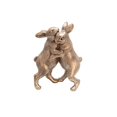 thumbnail image 1 of Sagebrook Home Polyresin 7" Bunnies Dancing, Copper, 1 of 4