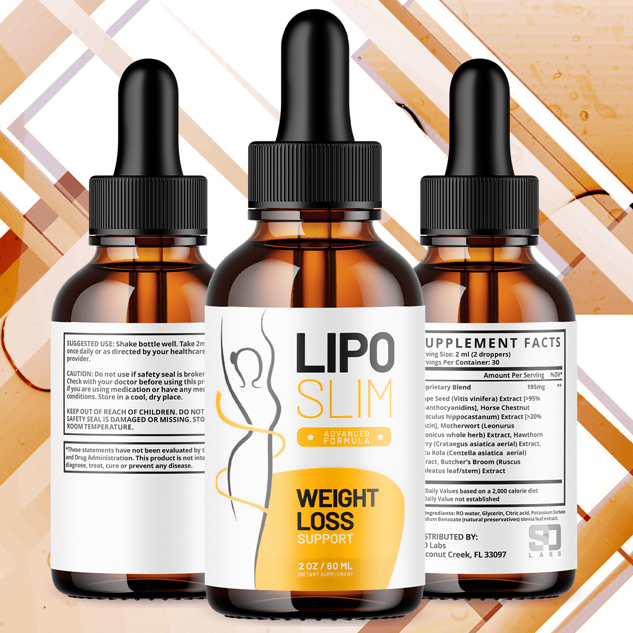 Lipo Slim Advanced Formula Drops Supporting Your Active Lifesyle Naturally LipoSlim 150 Servings