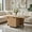 Oak, variant on Demi Bonn Foldable Coffee Table - Storage Cabinet, Extendable Top, Lockable Wheels, Walnut