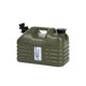 thumbnail image 1 of Contenedor de agua para PC de grado alimenticio Cubo de agua de gran capacidad para exteriores Senderismo Camping Verde 10.5L kusrkot Contenedor de bebidas de campamento, 1 of 8