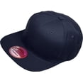 thumbnail image 3 of Pro Style Classic Snapback Wool Blend Plain Basic Cap Hat, 3 of 7