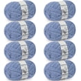 thumbnail image 1 of Hilo grueso Cozyful #10 Jumbo Chenille, 8 madejas, azul grisáceo, 1 of 8