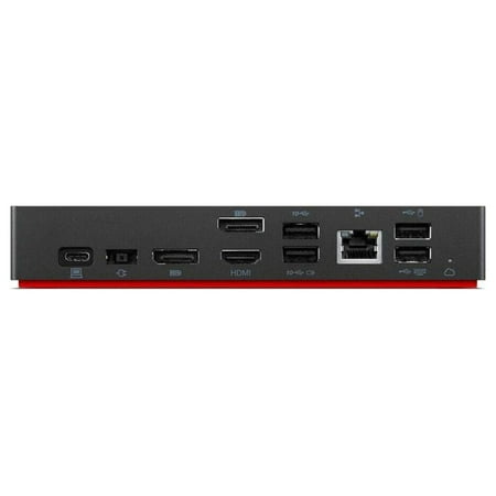 Lenovo - ThinkPad Universal USB-C Smart Docking Station - Black
