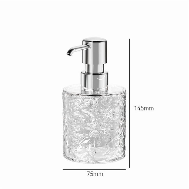 Botella de viaje recargable portátil de 300 ml: champú tipo prensa, gel de ducha y botella de espuma desinfectante for manos