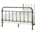Weston Home Nottingham Metal Queen Bed, Frost Grey