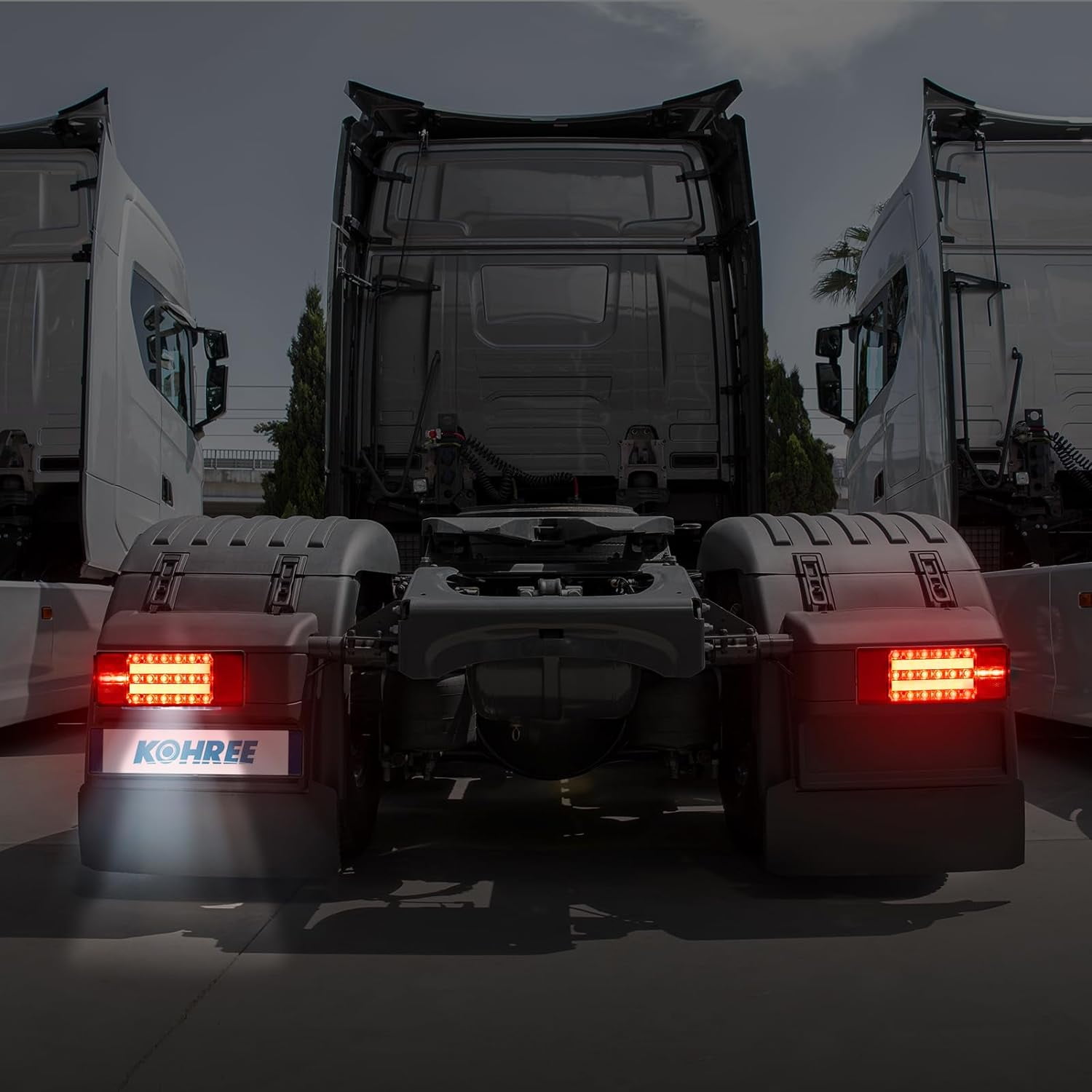Kohree LED Trailer Lights Kit, LED Brake Turn Tail Lights ,DOT Certified for RV Car Marine under 80 inch