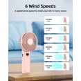 thumbnail image 3 of Ventilador portátil de mano TUNISE 4000 mAh con Power Bank Rosa, 3 of 3