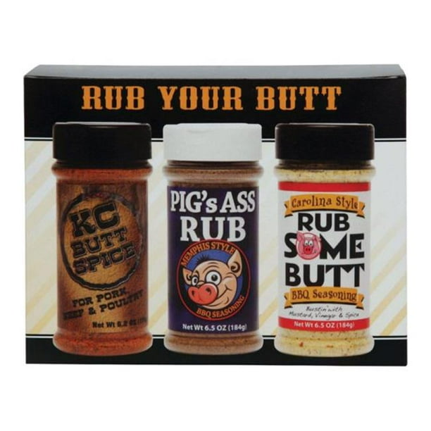 Rub Your Meat OW89051 Butt Championship BBQ Seasoning Gift Pack