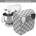 thumbnail image 2 of Black and White Stand Mixer Cover, Patchwork Inspired Geometric Triangles with Monochromatic Line Art Design, Kitchen Appliance Organizer Bag Cover with Pockets, 5 Quarts, Black White, by Ambesonne, 2 of 4