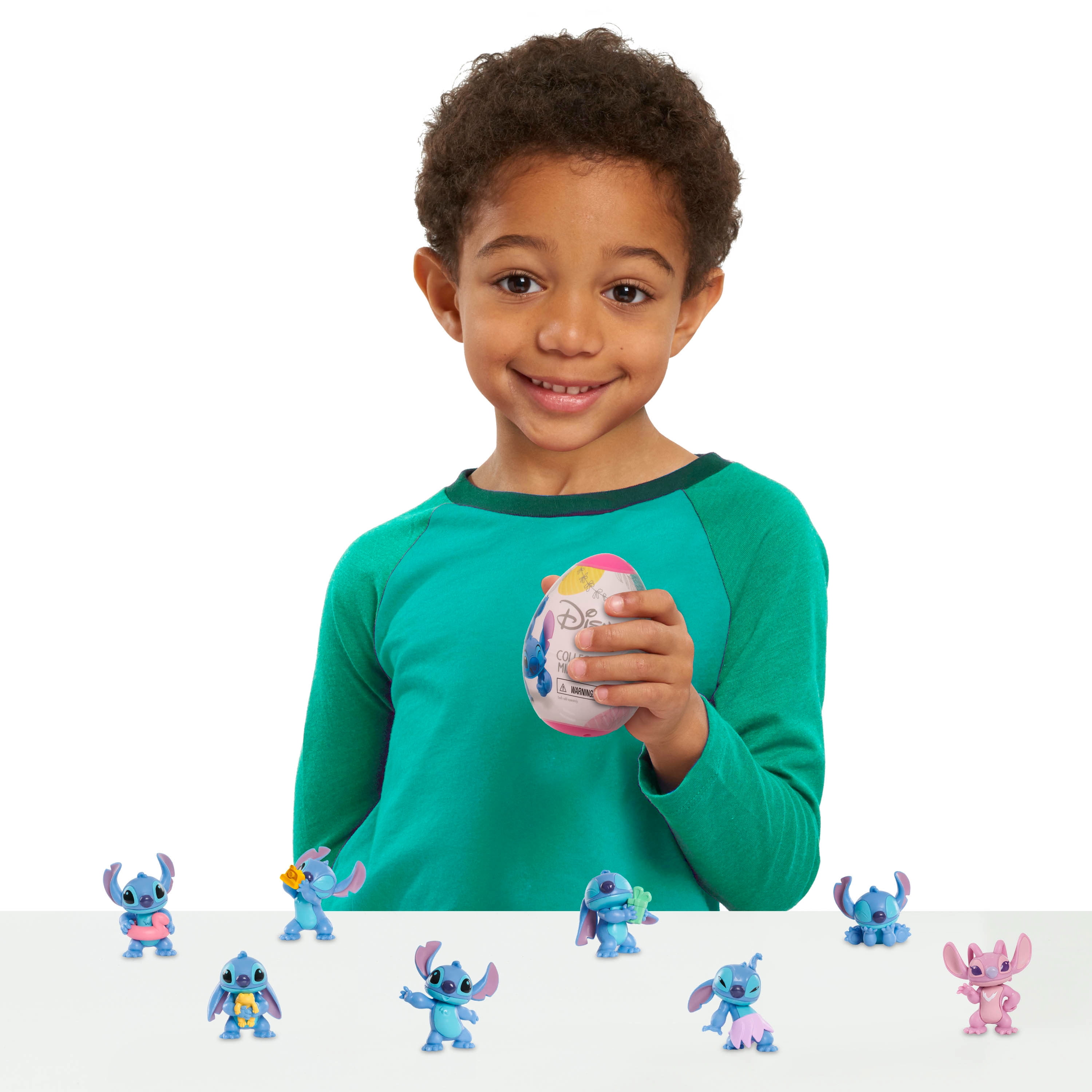 Stitch Easter Mini Figure Egg Capsules, Officially Licensed Kids Toys for Ages 3 Up, Gifts and Presents