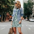thumbnail image 4 of Lsque Floral Pattern Summer Dresses for Women – Sleeveless T-Shirt Swing Sundress, Perfect for the Beach and Casual Days, 4 of 7