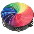 thumbnail image 2 of Hand Percussion Drum,8in Tambourine Double Row Hand Percussion Instrument Double Row Bell Tambourine Best in its Class, 2 of 14