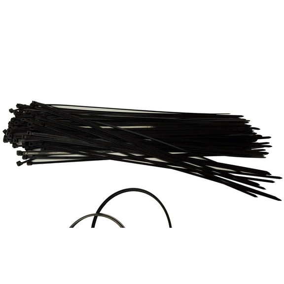 NiftyPlaza 8 Inch Cable Ties, 100 Pack, UV Weather Resistant, 50 lbs Tensile Strength, Nylon Wrap Zip Ties