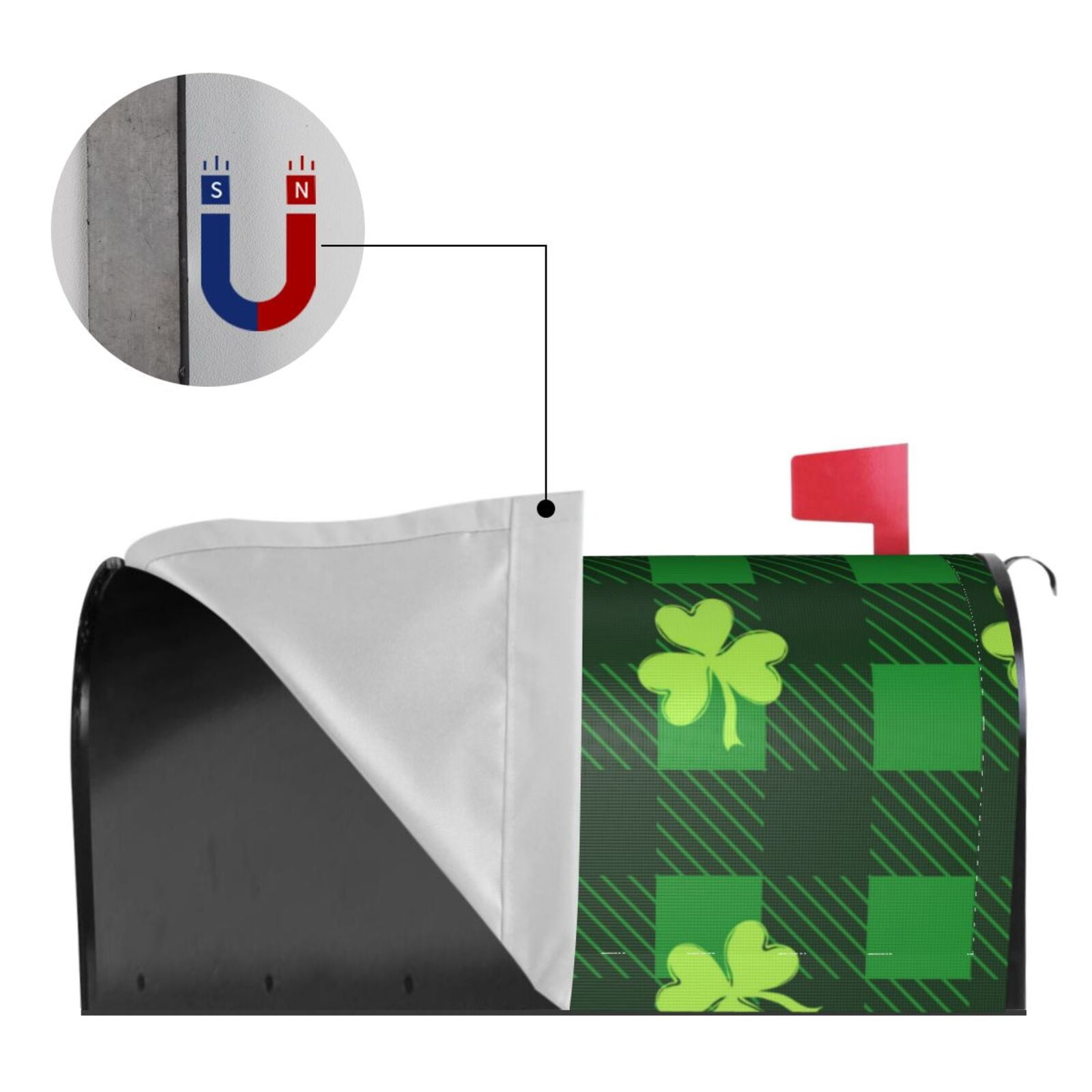 Kdxio Magnetic Mailbox Cover 21x18 in Mailbox Cover Outdoor Decoration Holiday Mailbox Covers for Home Garden Yard-21x18 in