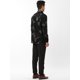 thumbnail image 5 of Lars Amadeus Camisas con estampado floral de rosas doradas para hombre Camisa de fiesta de graduación de manga larga ajustada Negro S Unique Bargains Camisas, 5 of 6